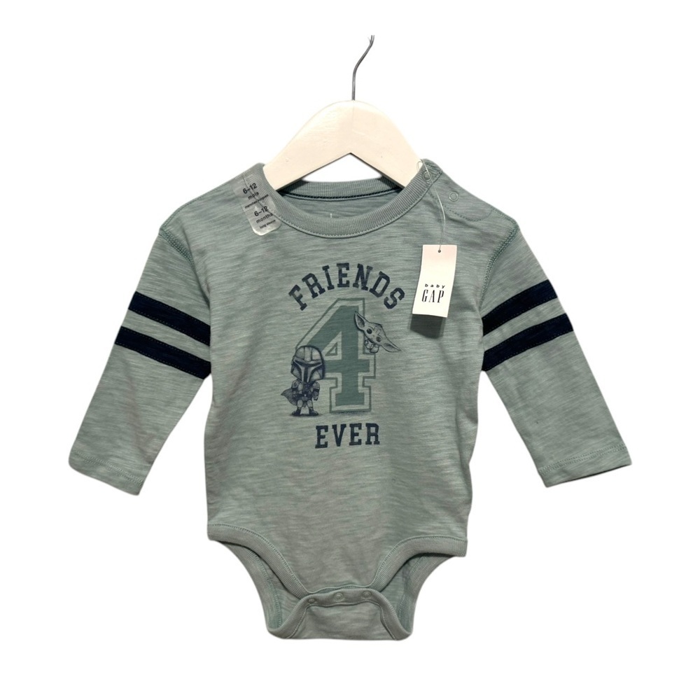 ⭐️ 5/$30 Gap Kids Star Wars Mandalorian & Grogu Bodysuit Onesie size 6-12 Months